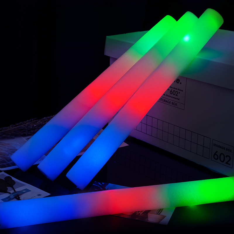 Wedding Supply Bulk - 20/30/40/60/80/100/120Pcs RGB LED Glow Foam Stick