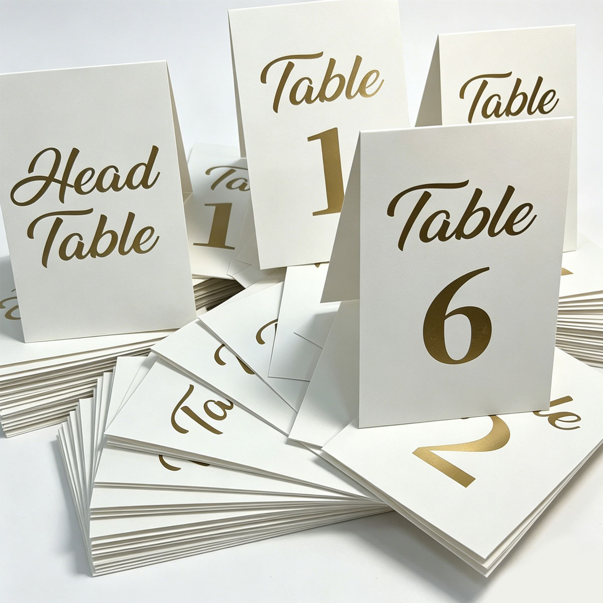 Table Number Gold - 1set Gold Foil Wedding Table Number