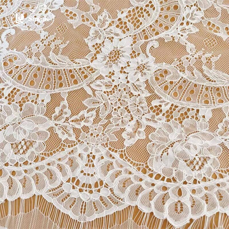 Wedding Dress Supply - 3Meter/lot Handmade Border Embroidery Lace Fabric