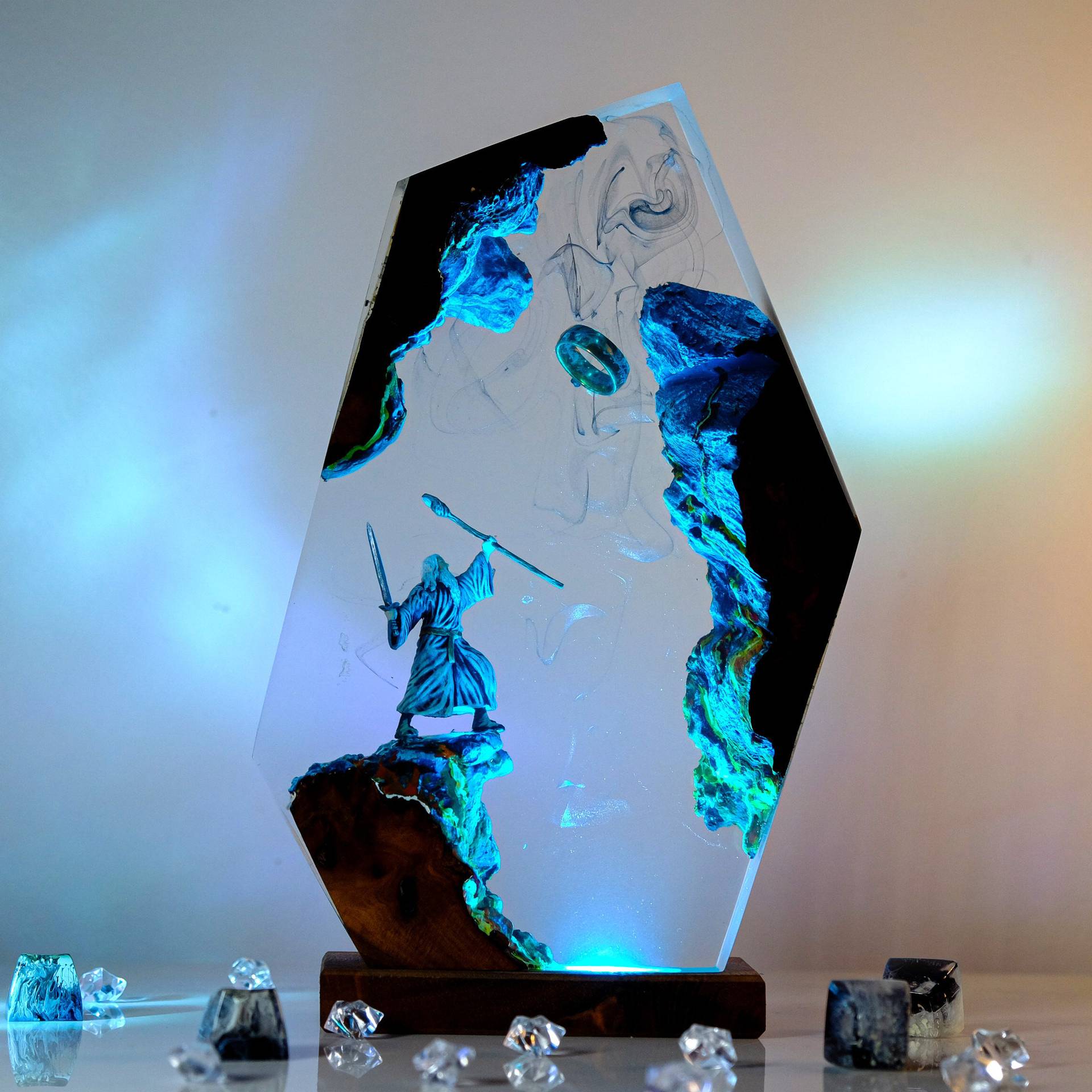 Wedding Led - Movie Scence Figure Table Resin Lamp