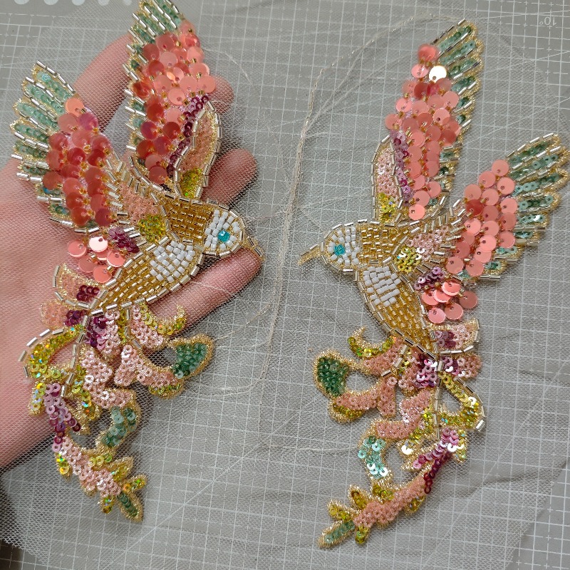 Wedding Dress Supply - 1 Pair Newly Launched Beaded Embroidery
