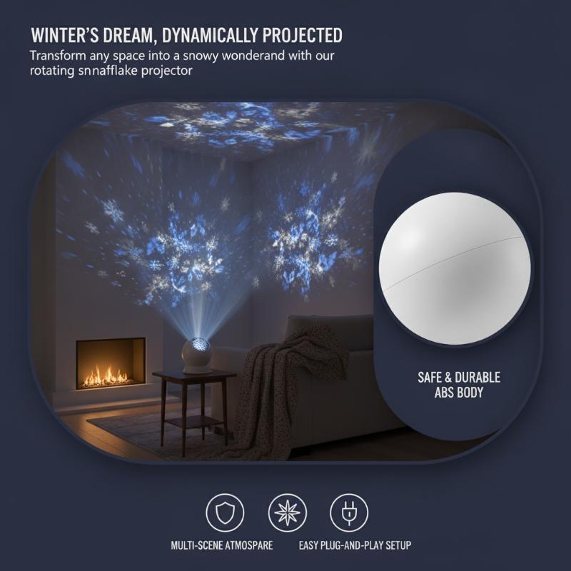 Wedding Led - Christmas Snowflake LED Projector Lamp 360