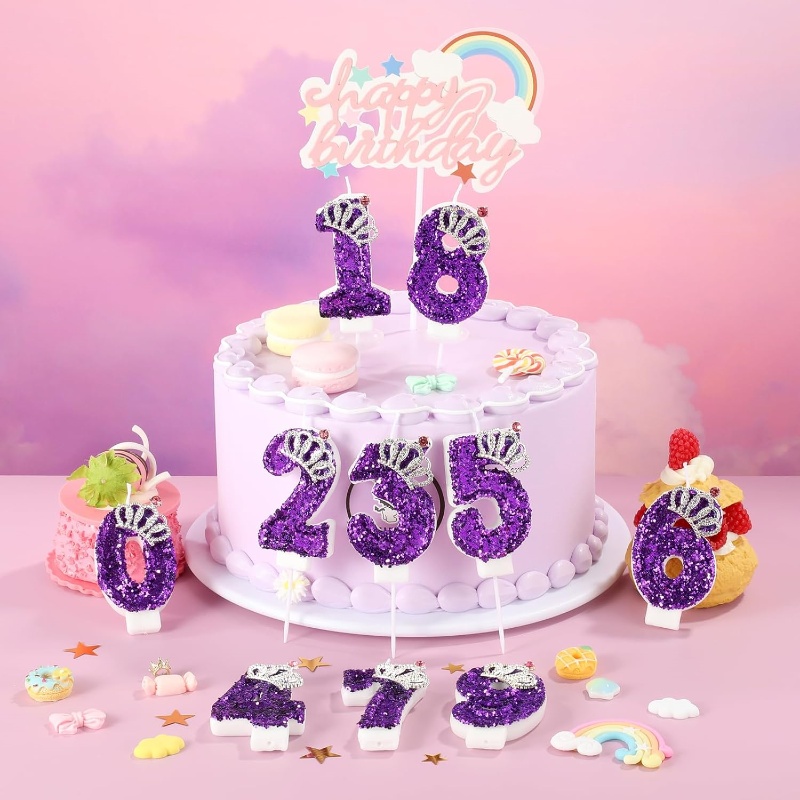 Unity Candle Set - New 0-9 Number Birthday Candles Original