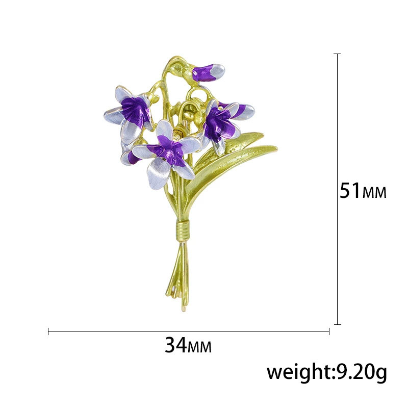 Blucome purple flower Brooch W - Suit Supply Wedding Party ulasan dan harga