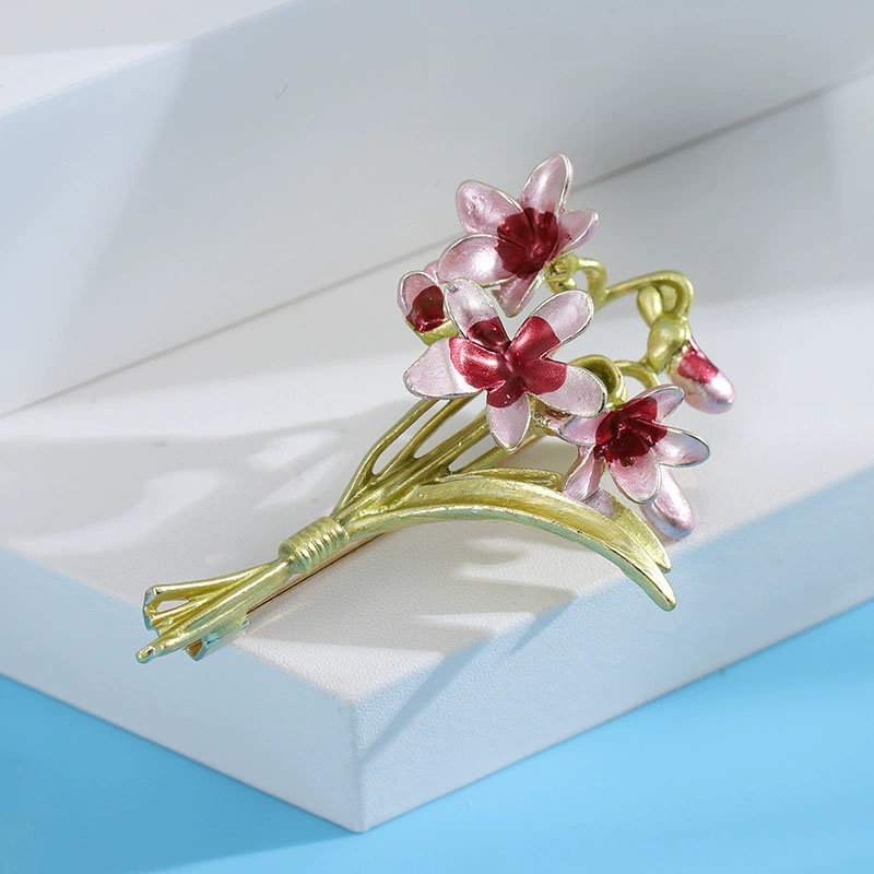 Blucome purple flower Brooch W - Suit Supply Wedding Party ulasan dan harga