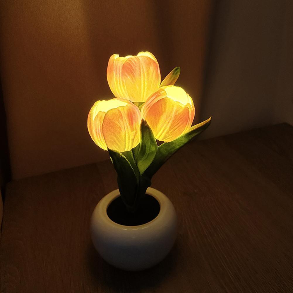 LED Tulip Lamp Night Romantic  - Wedding Led ulasan dan harga