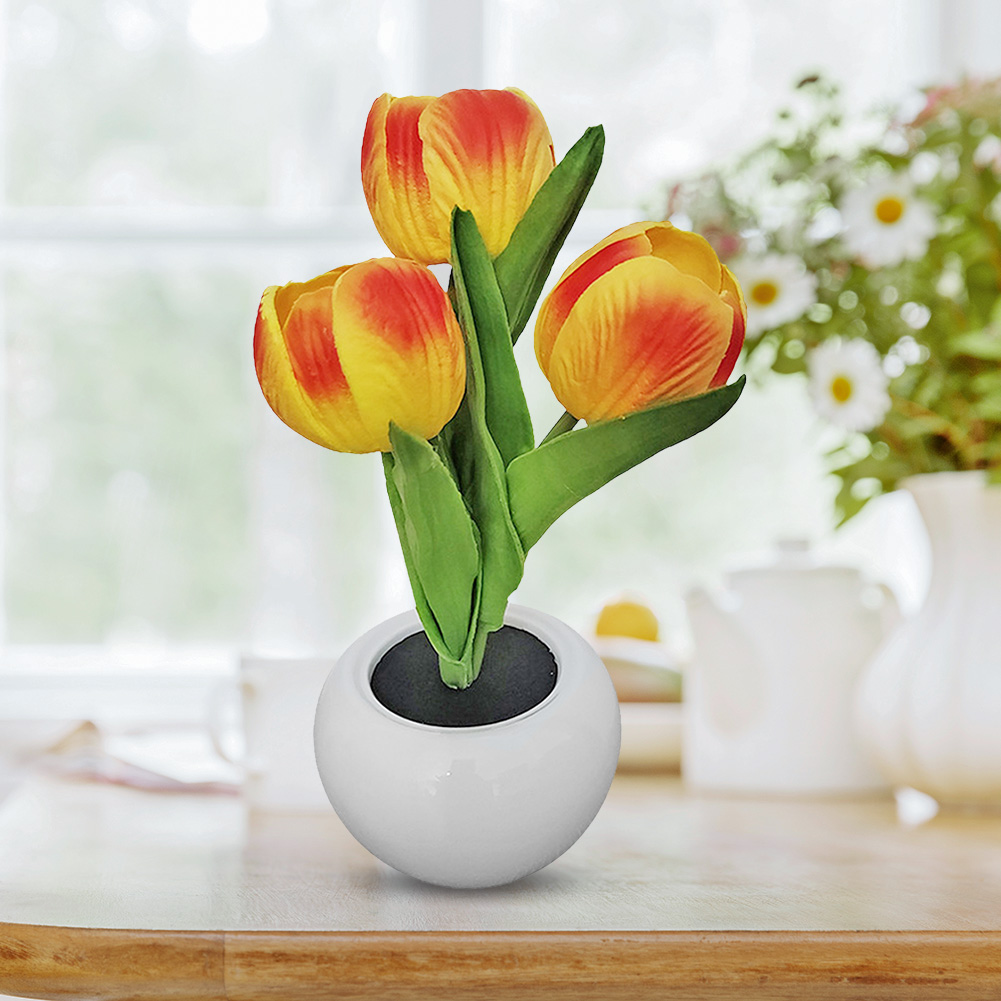 LED Tulip Lamp Night Romantic  - Wedding Led ulasan dan harga