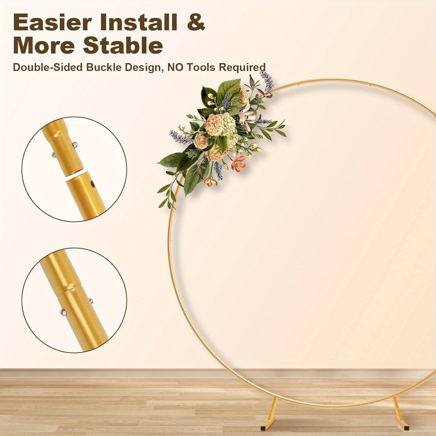 5.9-6.6-7FT Metal Circular Bal - Wedding Balloon Arch ulasan dan harga