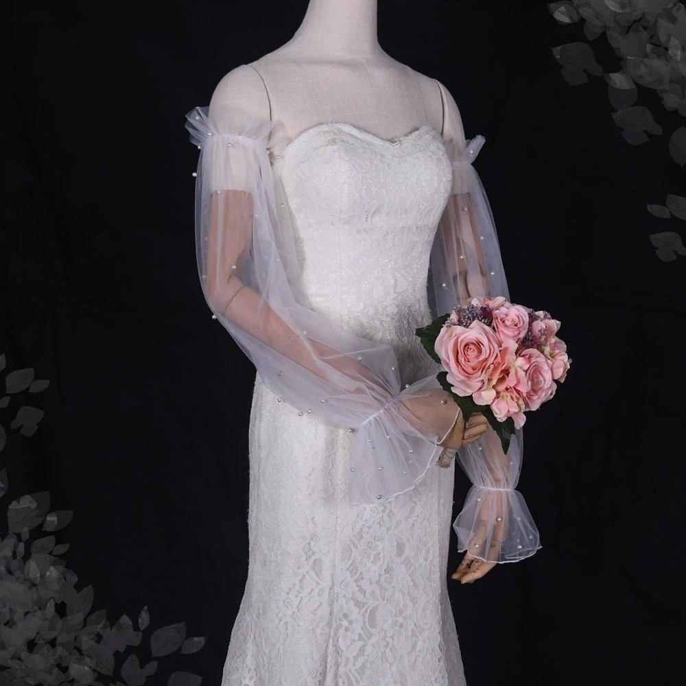 Decorative with Pearl Bridal S - Wedding Dress Supply ulasan dan harga
