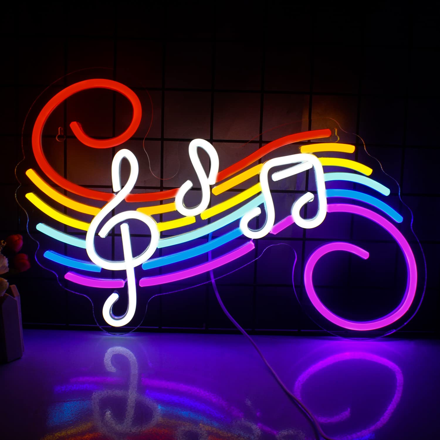 Music Notes Neon Sign Customiz - Wedding Led ulasan dan harga