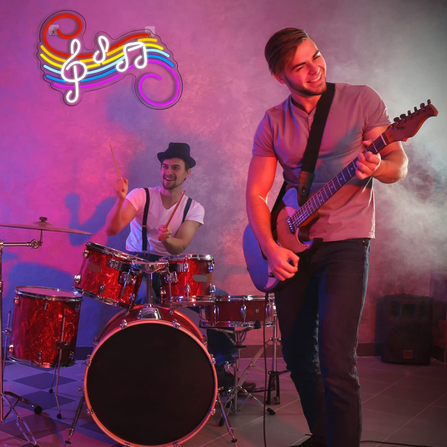 Music Notes Neon Sign Customiz - Wedding Led ulasan dan harga