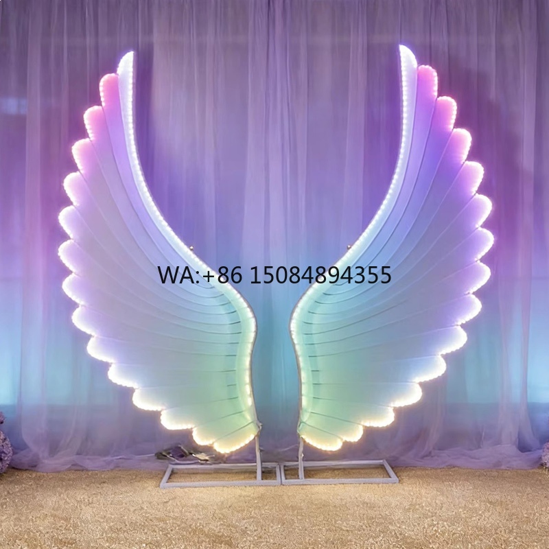 Glowing Angel Wings Light Prop - Wedding Led ulasan dan harga