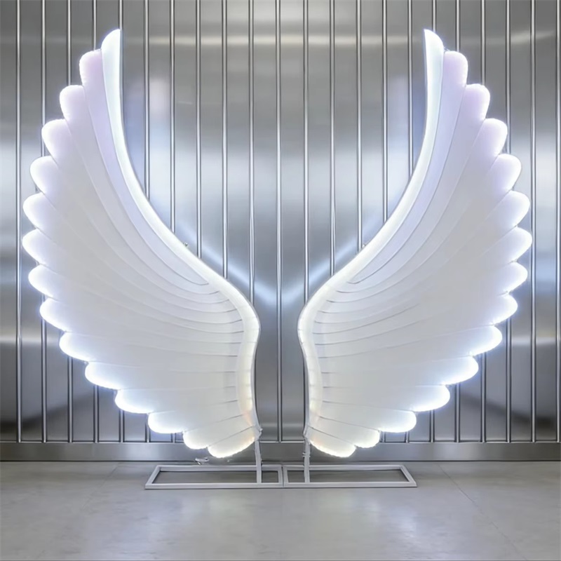 Glowing Angel Wings Light Prop - Wedding Led ulasan dan harga