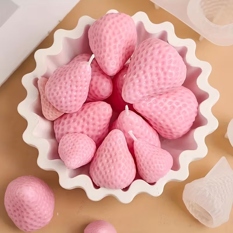Strawberry Silicone Candle Mol - Unity Candle Set ulasan dan harga