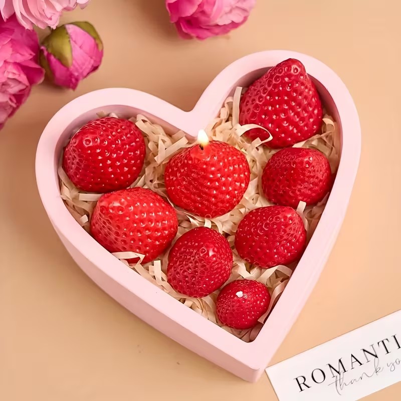 Strawberry Silicone Candle Mol - Unity Candle Set ulasan dan harga