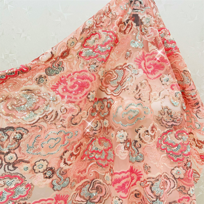 2 Yds/lot 130cm Wide Pink Purp - Wedding Dress Supply ulasan dan harga