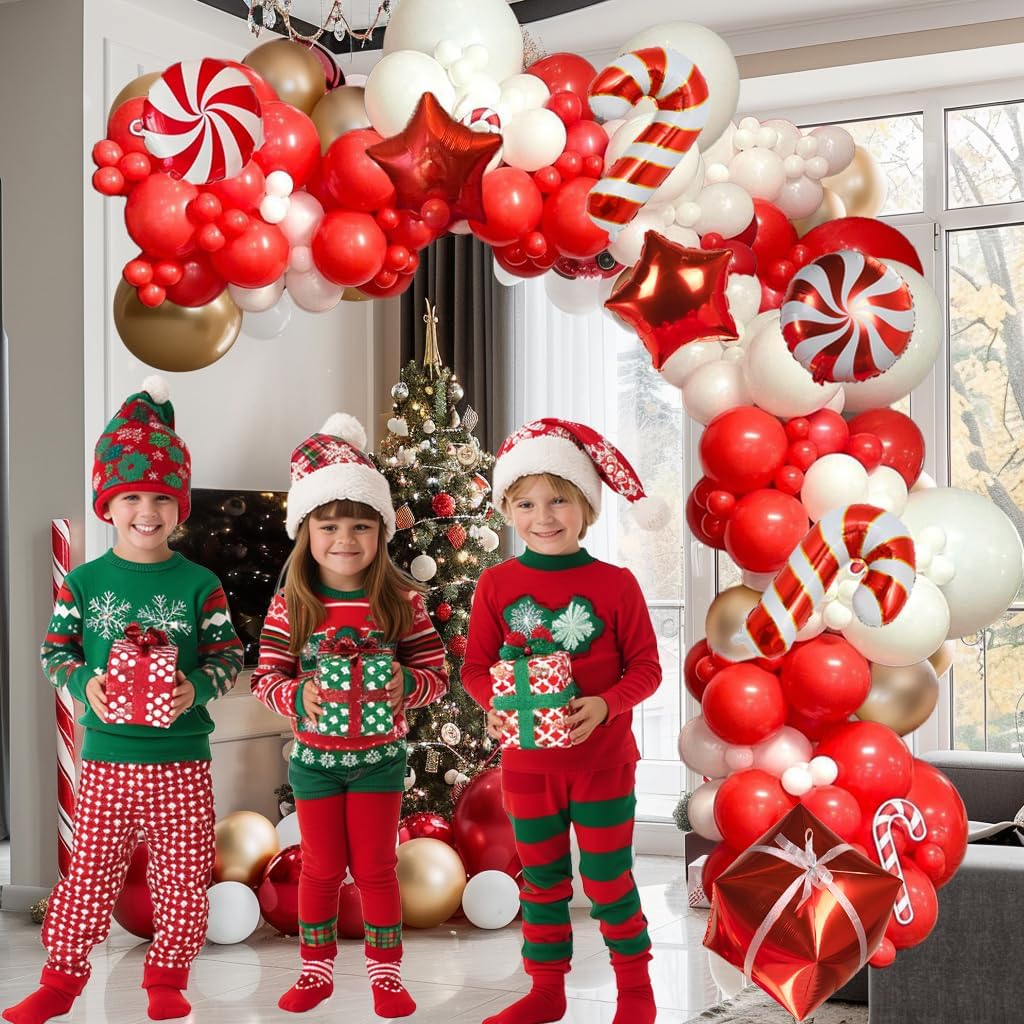 139PCS Christmas Balloon Arch  - Wedding Balloon Arch ulasan dan harga