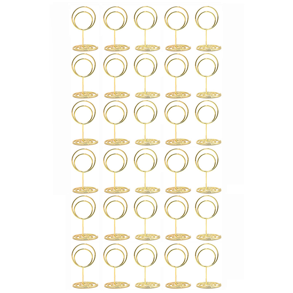 30 Pack Round Table Card Holde - Table Number Gold ulasan dan harga
