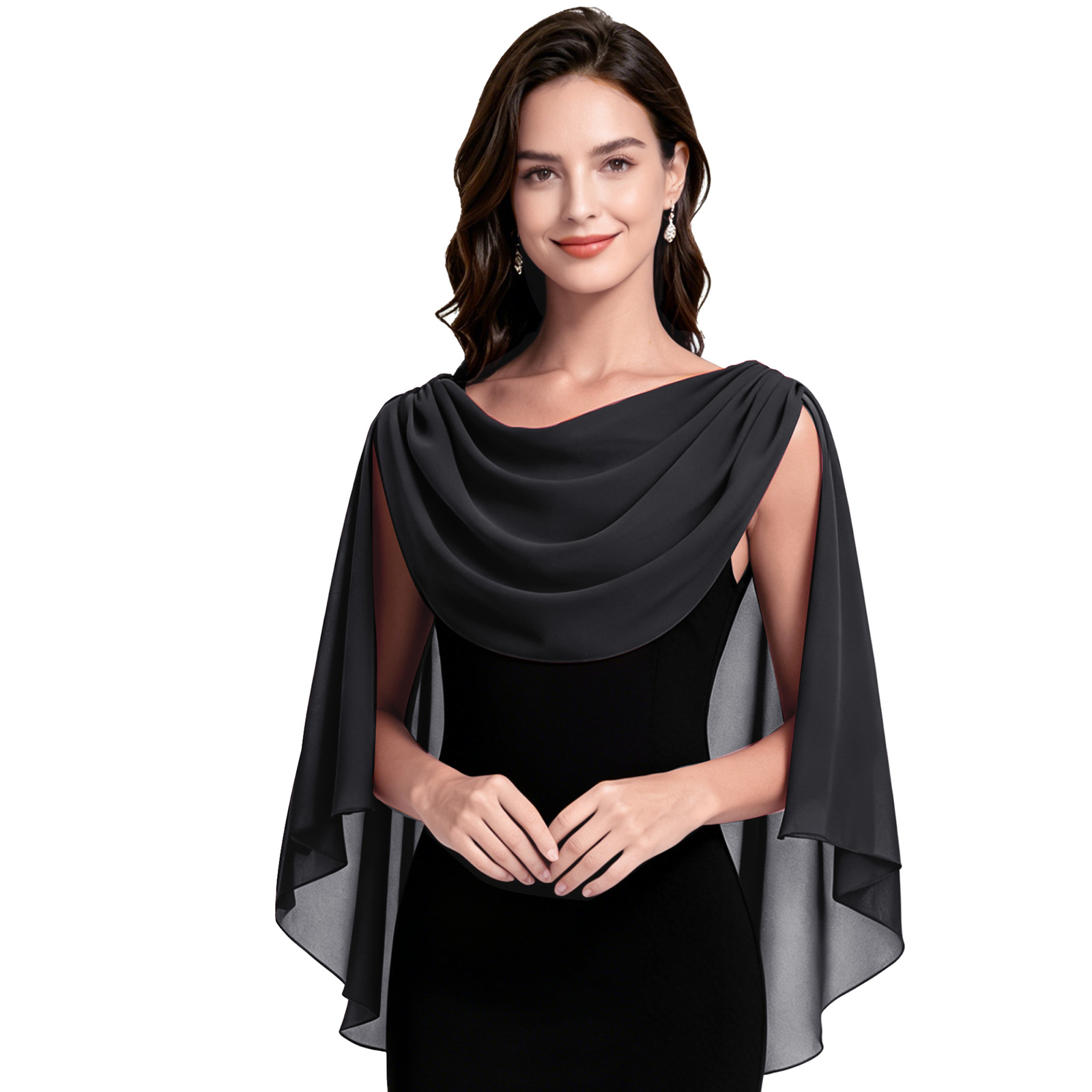 Cowl Neck Shawls Wraps for Wom - Wedding Dress Supply ulasan dan harga