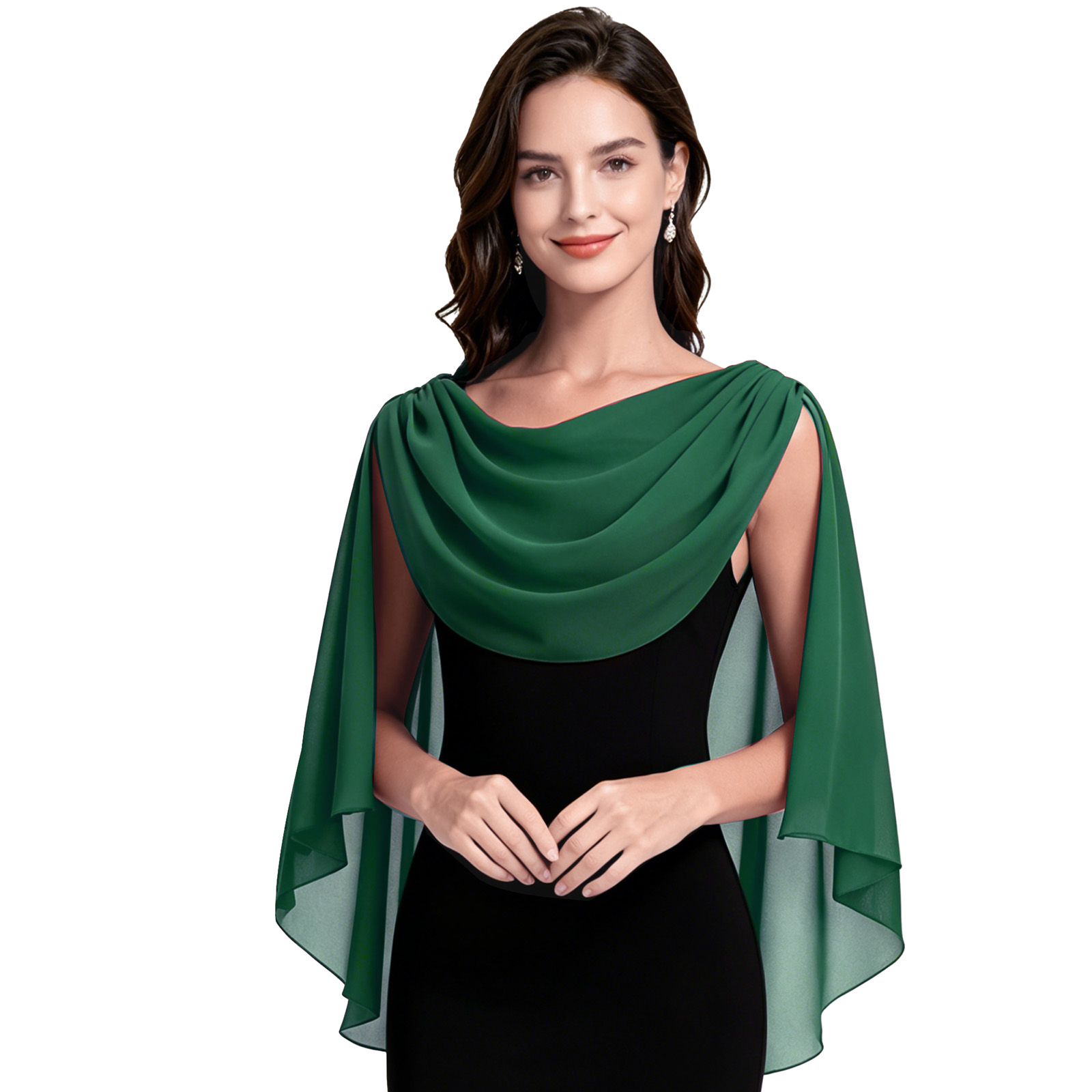 Cowl Neck Shawls Wraps for Wom - Wedding Dress Supply ulasan dan harga