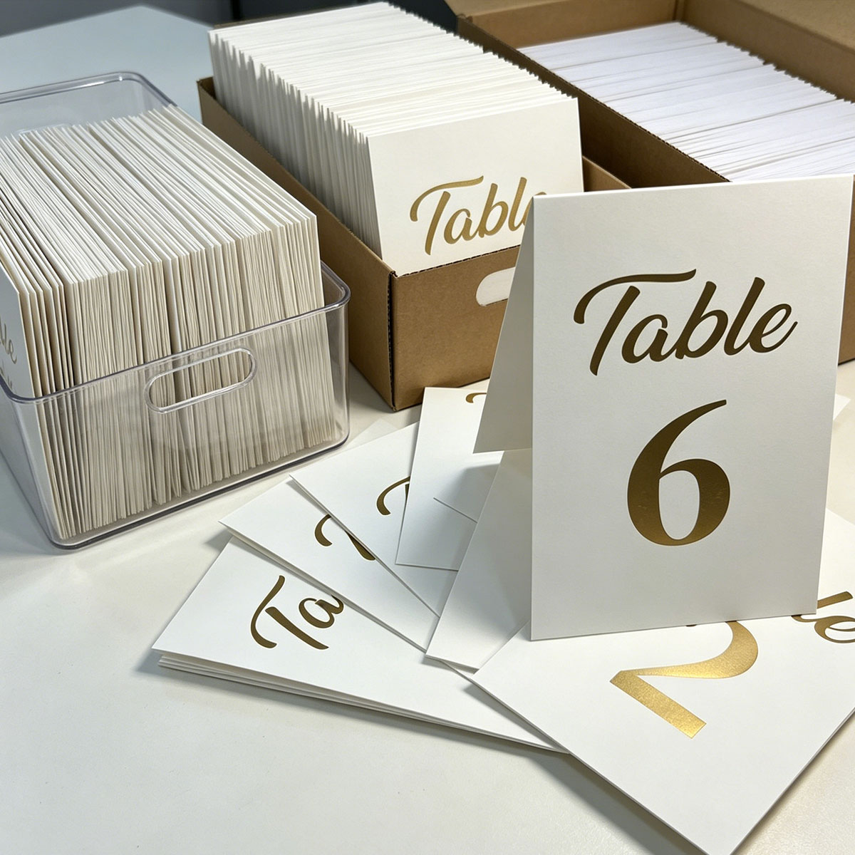 1set Gold Foil Wedding Table N - Table Number Gold ulasan dan harga