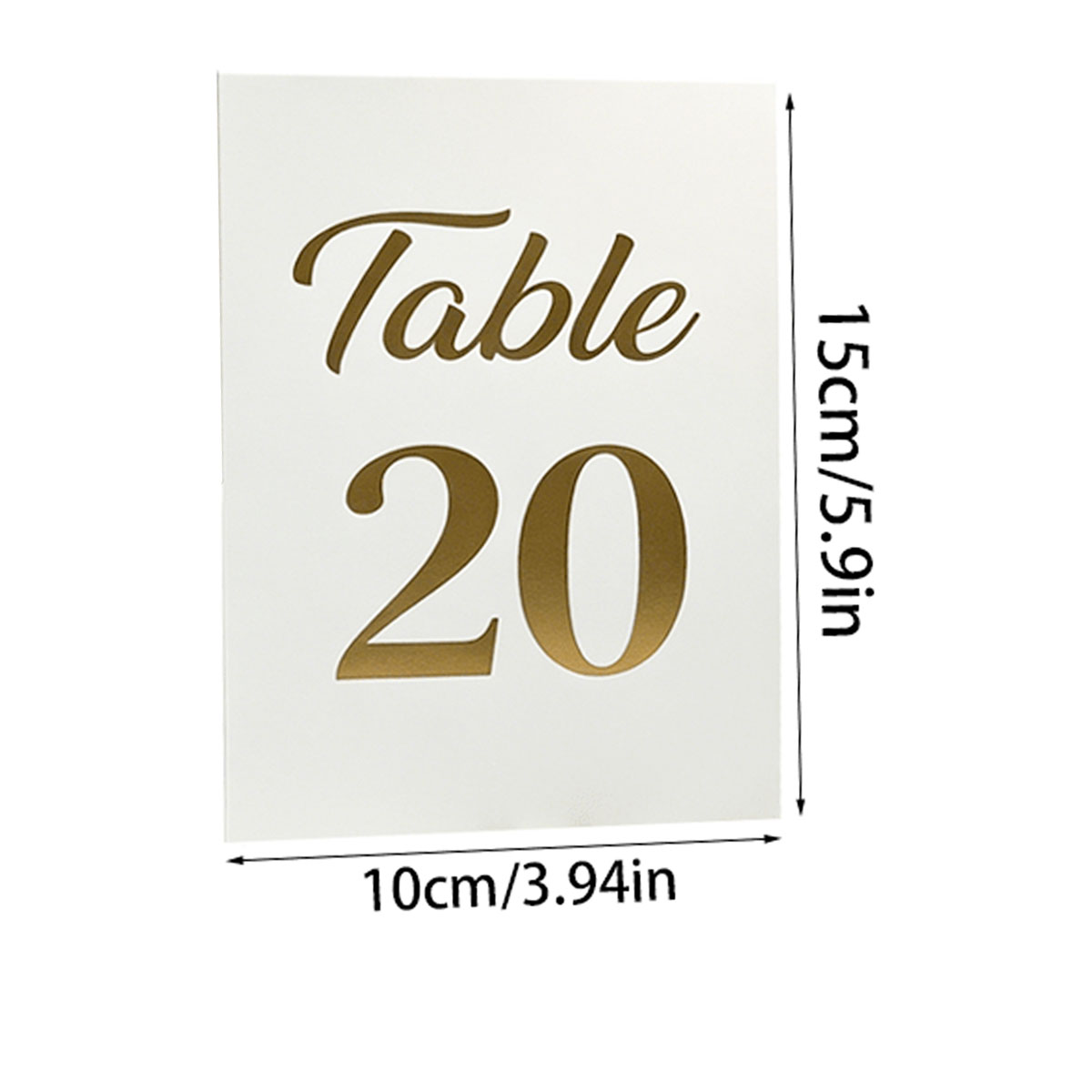 1set Gold Foil Wedding Table N - Table Number Gold ulasan dan harga