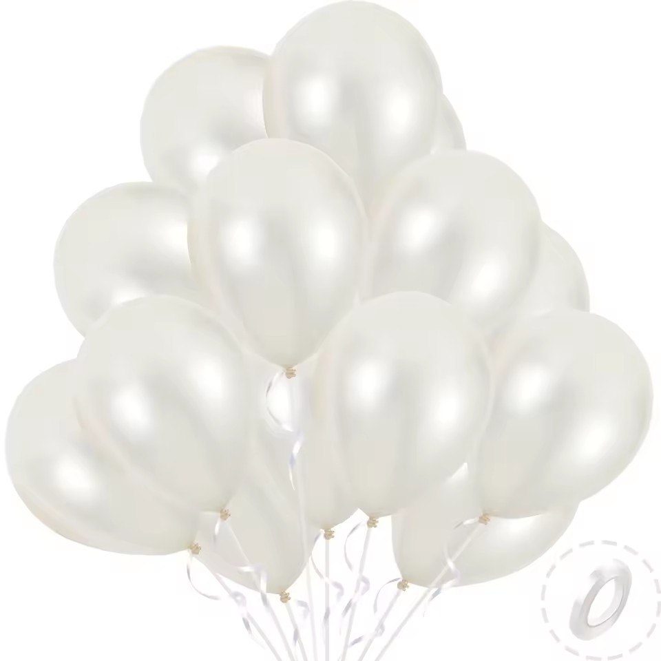 21Pcs Pearlescent White Balloo - Wedding Balloon Arch ulasan dan harga