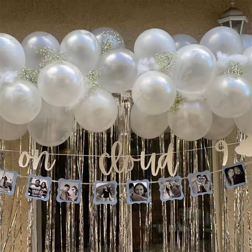 21Pcs Pearlescent White Balloo - Wedding Balloon Arch ulasan dan harga