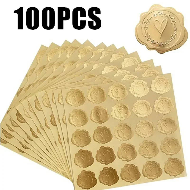 25/100Pcs Gold Embossed Heart  - Wedding Sutra ulasan dan harga