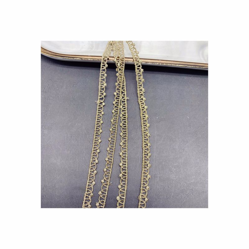 1.1cm Width Gold Thread Embroi - Wedding Dress Supply ulasan dan harga