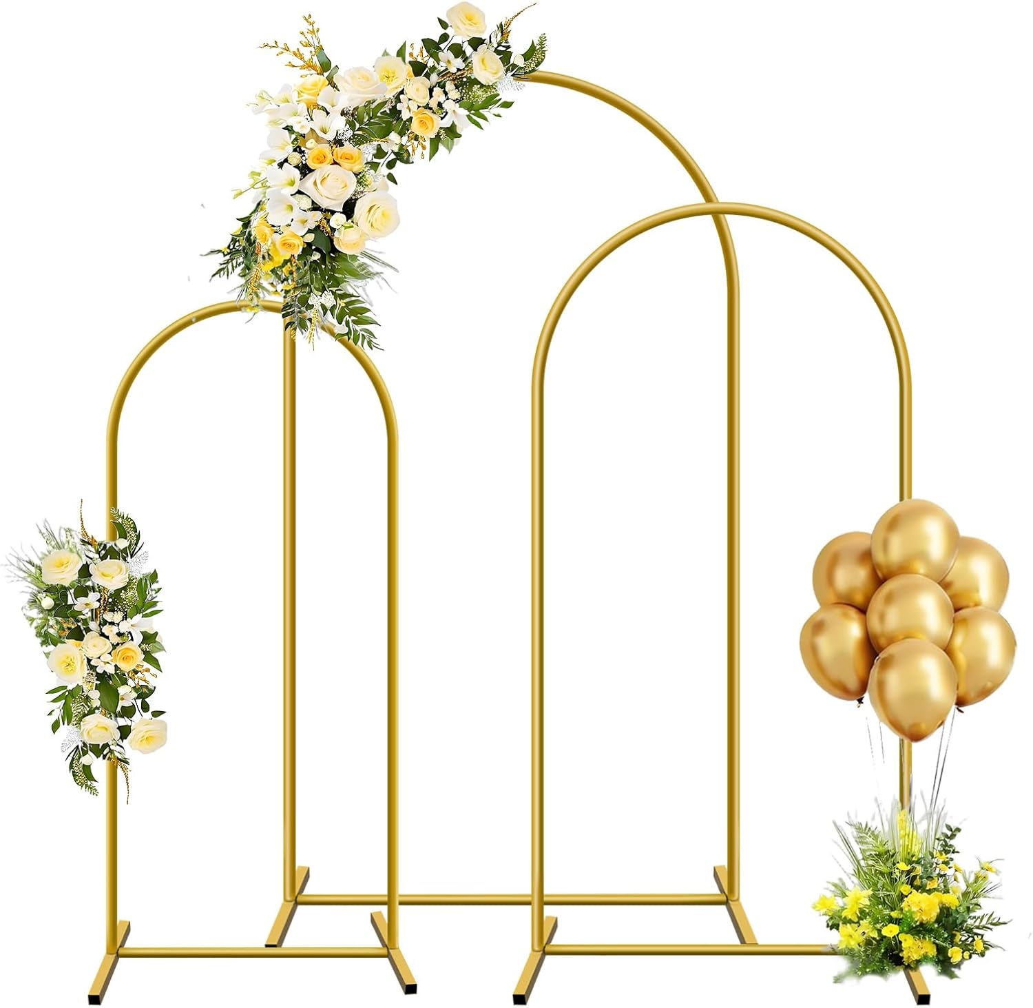 1pc Gold Metal Arch Backdrop S - Wedding Balloon Arch ulasan dan harga