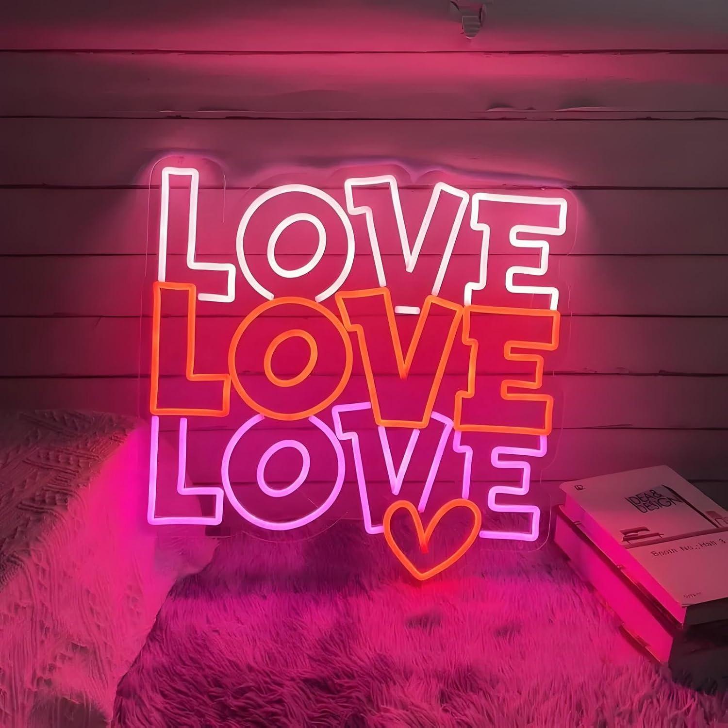 Love Neon Sign USB Dimmable LE - Wedding Led ulasan dan harga