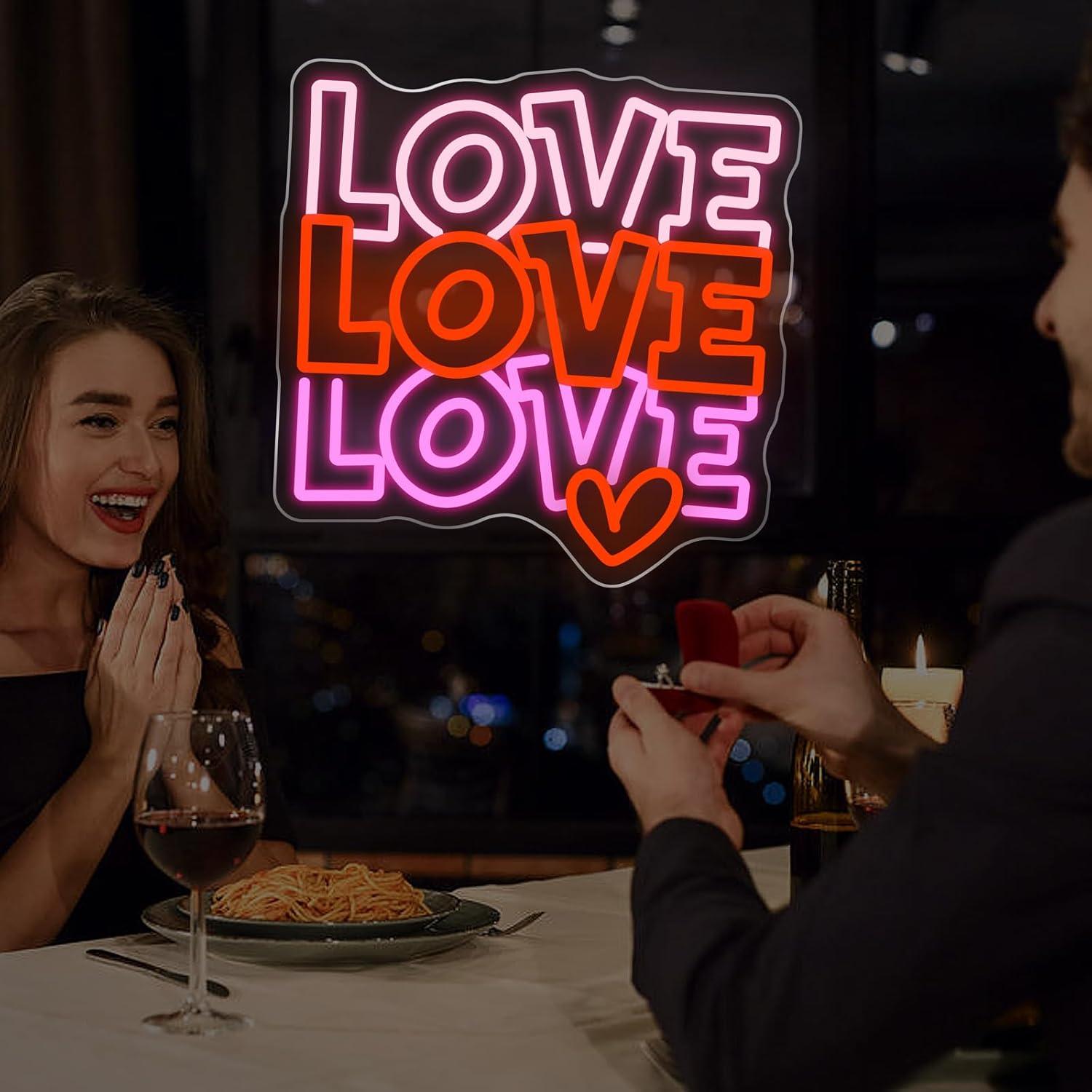 Love Neon Sign USB Dimmable LE - Wedding Led ulasan dan harga