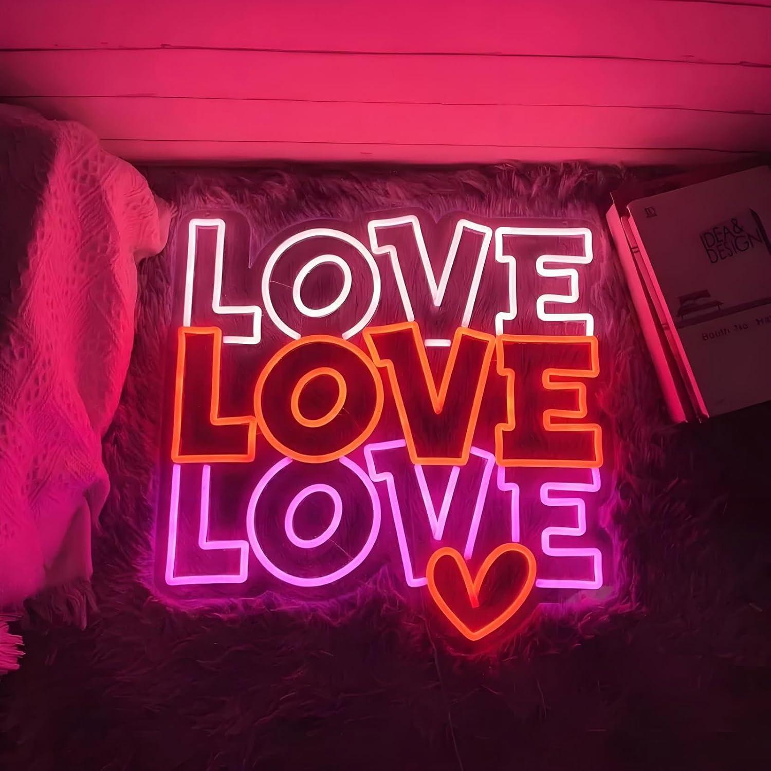 Love Neon Sign USB Dimmable LE - Wedding Led ulasan dan harga