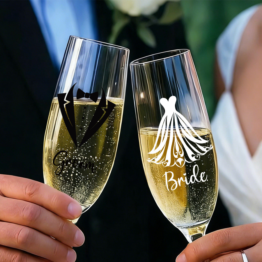 Wedding Champagne Glass Decora - Wedding Dress Supply ulasan dan harga