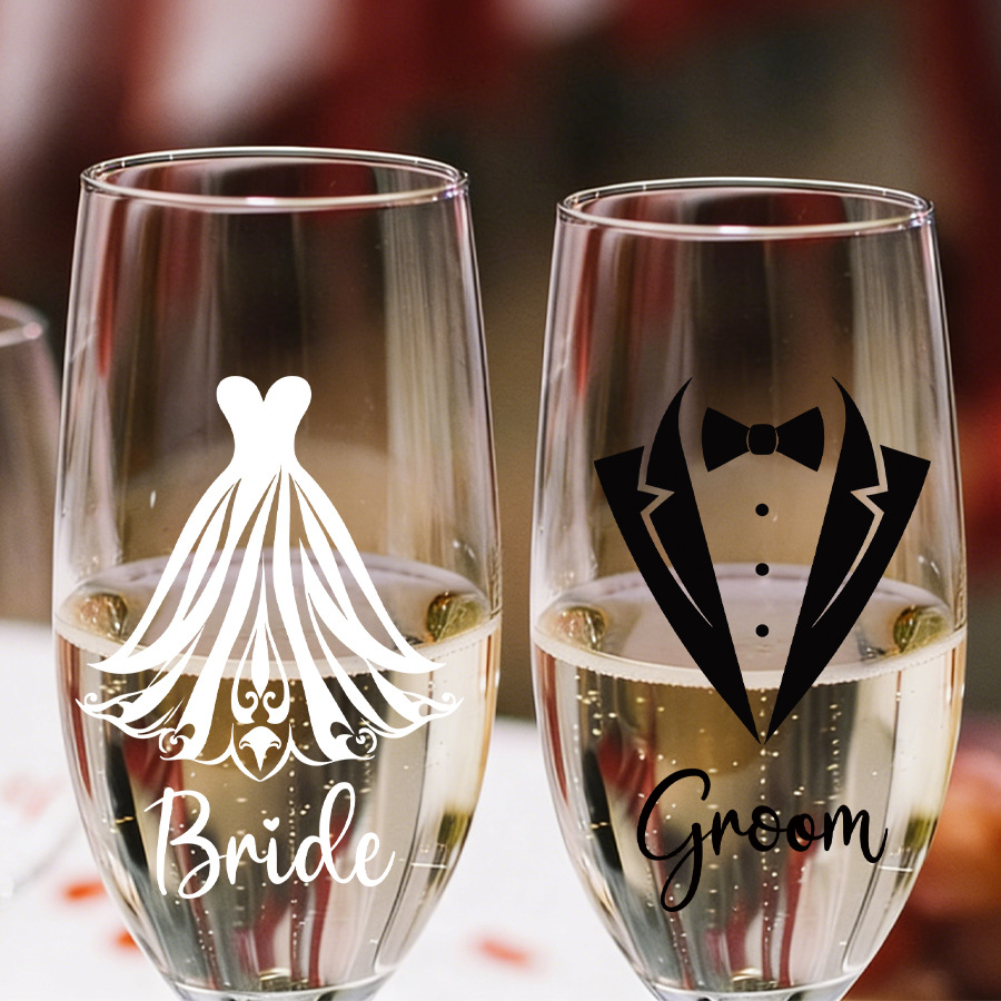 Wedding Champagne Glass Decora - Wedding Dress Supply ulasan dan harga