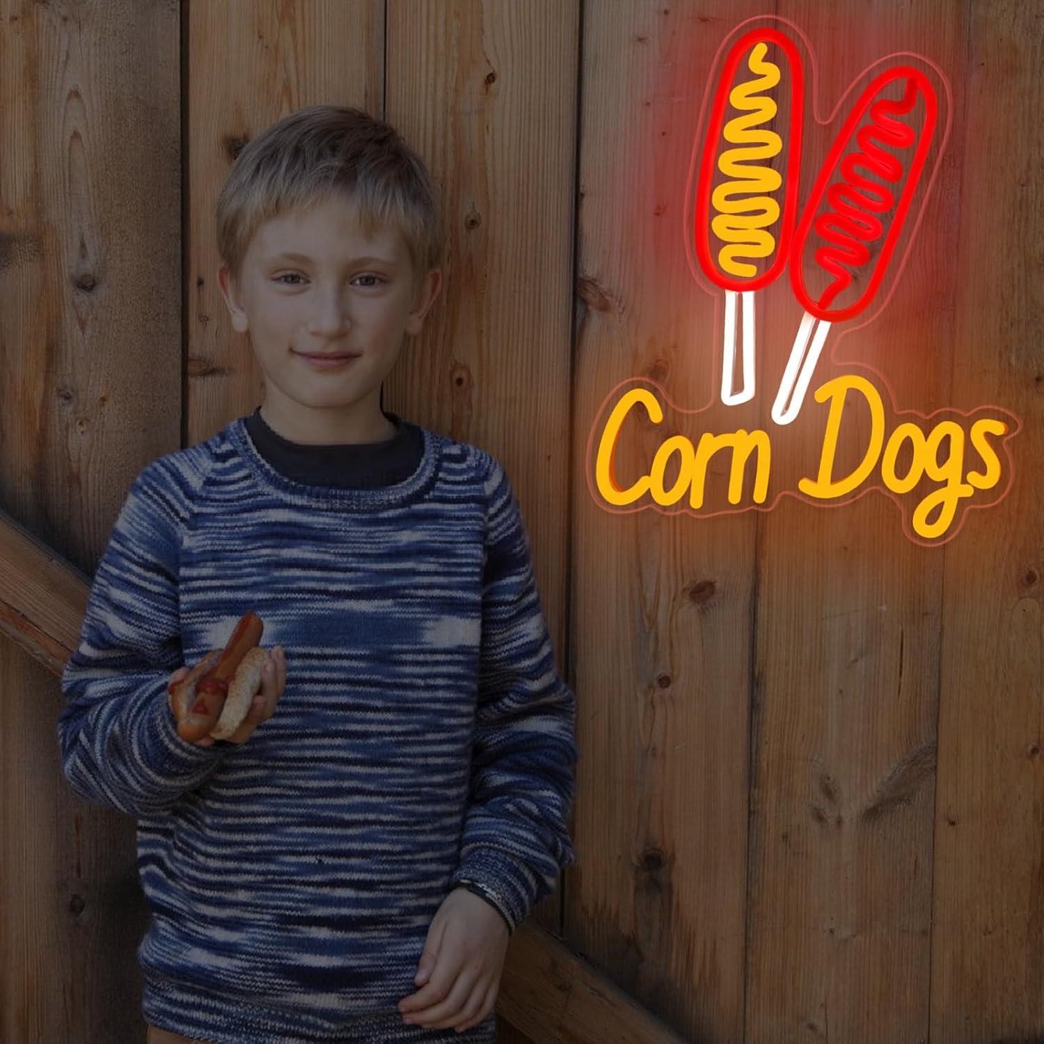 Corn Dog Neon Sign Snack USB D - Wedding Led ulasan dan harga