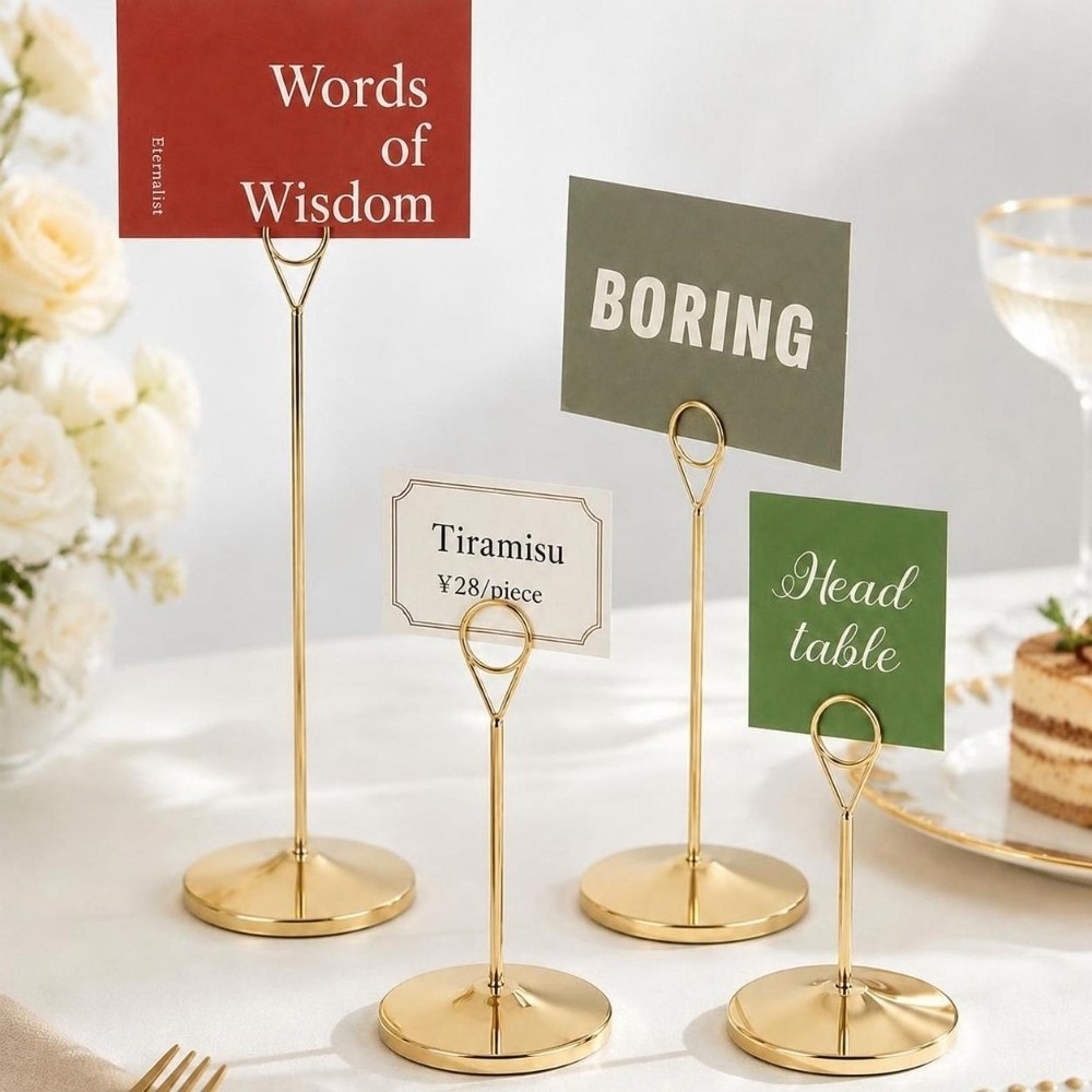 Portable Metal Table Number Ho - Table Number Gold ulasan dan harga