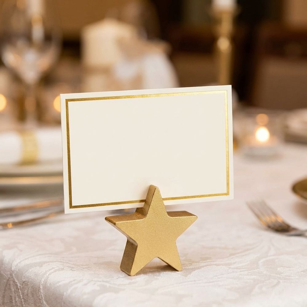 12PCS Star Heart Shaped Table  - Table Number Gold ulasan dan harga