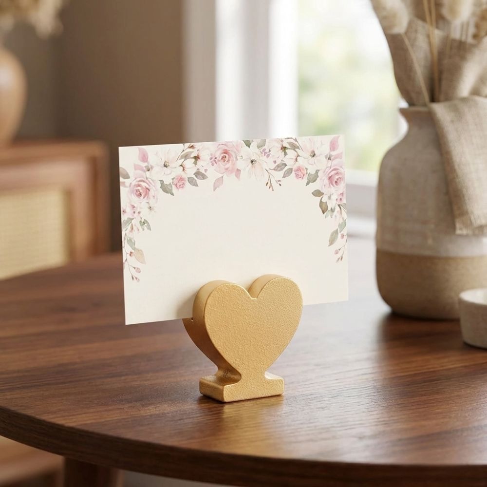 12PCS Star Heart Shaped Table  - Table Number Gold ulasan dan harga