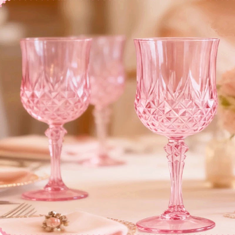 Acrylic champagne glasses, pla - Champagne Tower Set ulasan dan harga