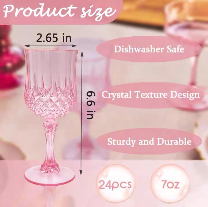 Acrylic champagne glasses, pla - Champagne Tower Set ulasan dan harga