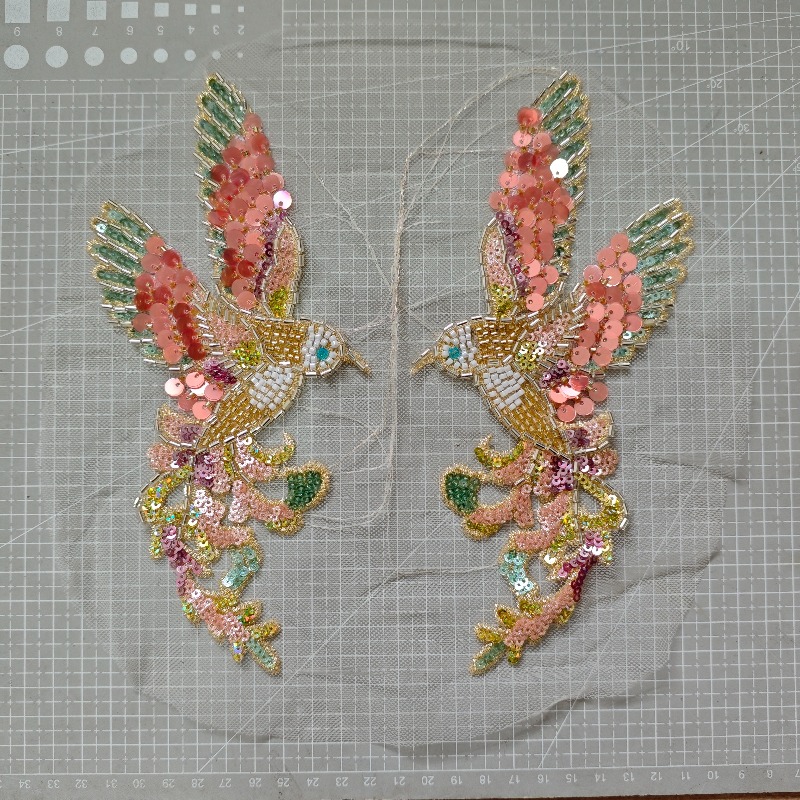 1 Pair Newly Launched Beaded E - Wedding Dress Supply ulasan dan harga