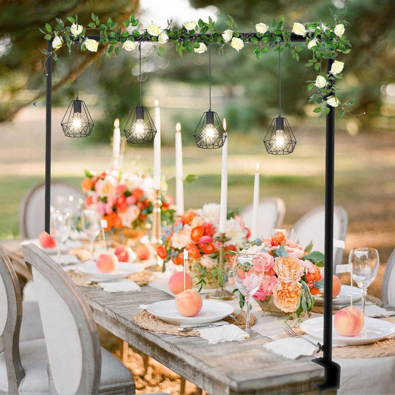 Elegant Tabletop Arch Frame, C - Wedding Balloon Arch ulasan dan harga