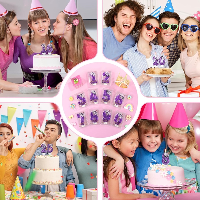 New 0-9 Number Birthday Candle - Unity Candle Set ulasan dan harga