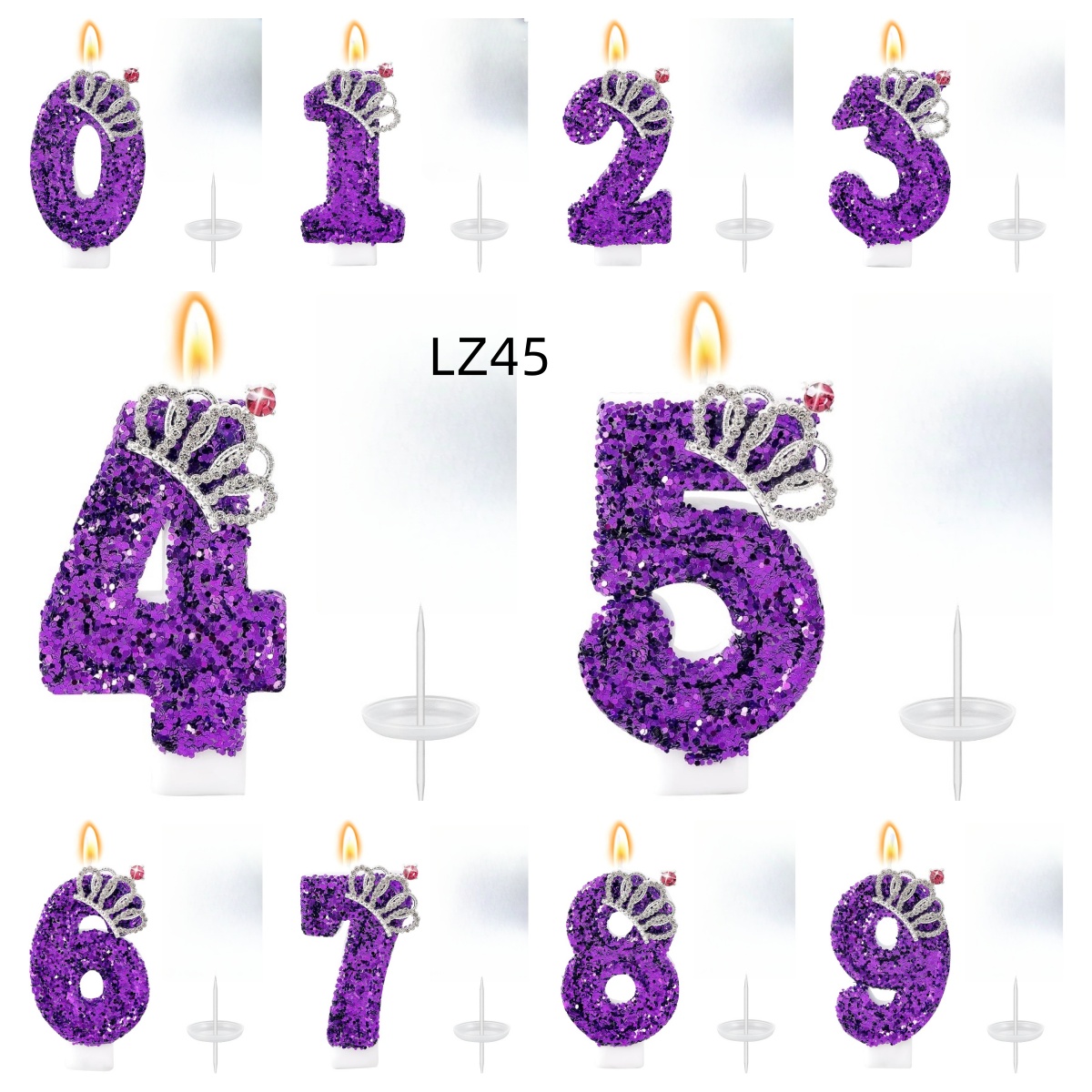 New 0-9 Number Birthday Candle - Unity Candle Set ulasan dan harga